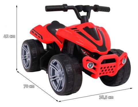 Quad Little Monster na akumulator dla najmłodszych Czerwony Napęd 25W Quad Little Monster na akumulator dla najmłodszych Czerwony Napęd 25W