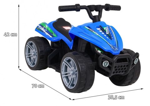 Quad Little Monster na akumulator dla najmłodszych Niebieski Napęd 25W Quad Little Monster na akumulator dla najmłodszych Niebieski Napęd 25W