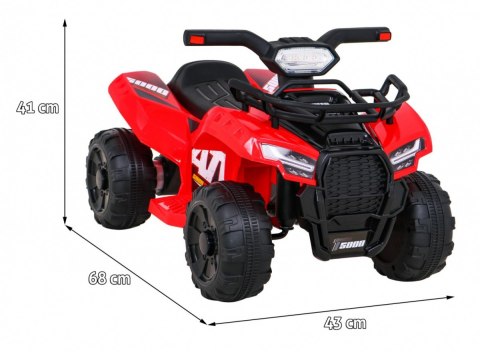 Quad Storm na akumulator dla dzieci Czerwony + Silnik 25W + MP3 USB + LED Quad Storm na akumulator dla dzieci Czerwony + Silnik 25W + MP3 USB + LED