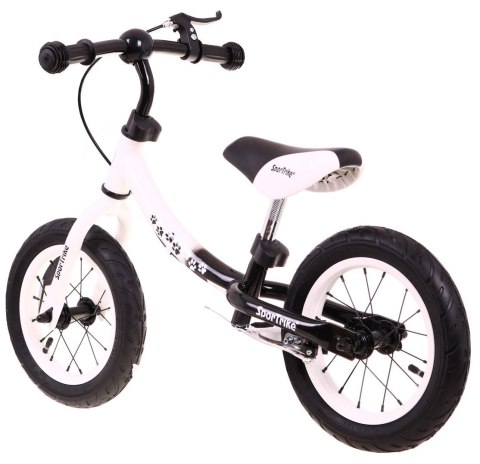 Rowerek biegowy dla dzieci Boomerang SporTrike Biały Nauki jazdy + Zmienny układ ramy Rowerek biegowy dla dzieci Boomerang SporTrike Biały Nauki jazdy + Zmienny układ ramy