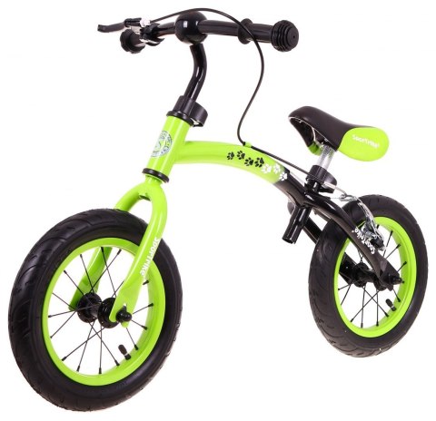 Rowerek biegowy dla dzieci Boomerang SporTrike Zielony Nauki jazdy + Zmienny układ ramy Rowerek biegowy dla dzieci Boomerang SporTrike Zielony Nauki jazdy + Zmienny układ ramy