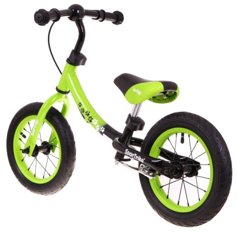 Rowerek biegowy dla dzieci Boomerang SporTrike Zielony Nauki jazdy + Zmienny układ ramy Rowerek biegowy dla dzieci Boomerang SporTrike Zielony Nauki jazdy + Zmienny układ ramy