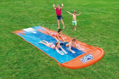 Ślizg wodny dla dzieci 3+ Potrójny tor 488cm BESTWAY + Łatka naprawcza Ślizg wodny dla dzieci 3+ Potrójny tor 488cm BESTWAY + Łatka naprawcza