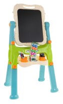 Tablica 2w1 magnetyczno-kredowa dla dzieci 3+ Akcesoria + Regulacja wysokości + Taboret + Półka + Pisaki Kreda Tablica 2w1 magnetyczno-kredowa dla dzieci 3+ Akcesoria + Regulacja wysokości + Taboret + Półka + Pisaki Kreda
