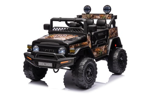 Toyota FJ Cruiser dla dzieci Czarny Liście + Pilot + Napęd 4x4 + Audio LED + EVA + Wolny Start Toyota FJ Cruiser dla dzieci Czarny Liście + Pilot + Napęd 4x4 + Audio LED + EVA + Wolny Start