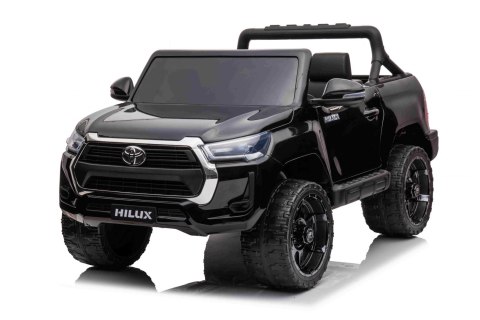 Toyota Hilux na akumulator dla dzieci Czarny + Napęd 4x4 + Pilot + 2 bagażniki + Radio MP3 + LED Toyota Hilux na akumulator dla dzieci Czarny + Napęd 4x4 + Pilot + 2 bagażniki + Radio MP3 + LED
