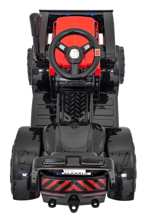 Traktor Spychacz G320 dla najmłodszych dzieci Czerwony + Ruchoma łyżka + Melodie + Klakson + Światła LED Traktor Spychacz G320 dla najmłodszych dzieci Czerwony + Ruchoma łyżka + Melodie + Klakson + Światła LED
