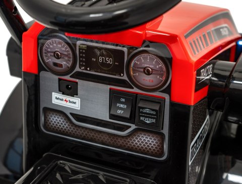 Traktor Spychacz G320 dla najmłodszych dzieci Czerwony + Ruchoma łyżka + Melodie + Klakson + Światła LED Traktor Spychacz G320 dla najmłodszych dzieci Czerwony + Ruchoma łyżka + Melodie + Klakson + Światła LED