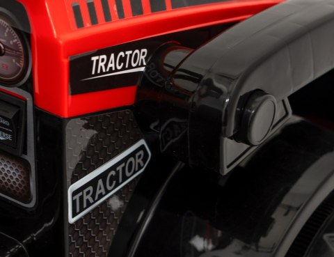 Traktor Spychacz G320 dla najmłodszych dzieci Czerwony + Ruchoma łyżka + Melodie + Klakson + Światła LED Traktor Spychacz G320 dla najmłodszych dzieci Czerwony + Ruchoma łyżka + Melodie + Klakson + Światła LED