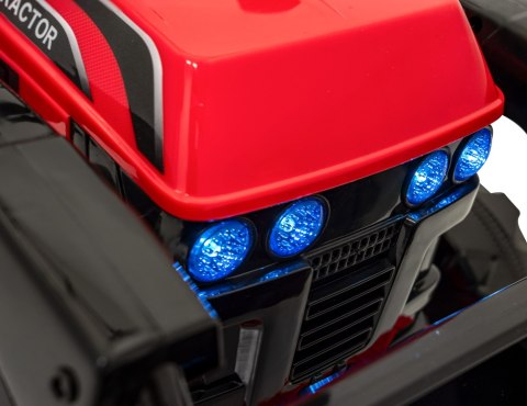 Traktor Spychacz G320 dla najmłodszych dzieci Czerwony + Ruchoma łyżka + Melodie + Klakson + Światła LED Traktor Spychacz G320 dla najmłodszych dzieci Czerwony + Ruchoma łyżka + Melodie + Klakson + Światła LED