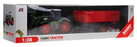 Traktor z koparką i przyczepą dla dzieci 3+ Zdalnie sterowany + Ruchome elementy Zielono-czerwony Traktor z koparką i przyczepą dla dzieci 3+ Zdalnie sterowany + Ruchome elementy Zielono-czerwony