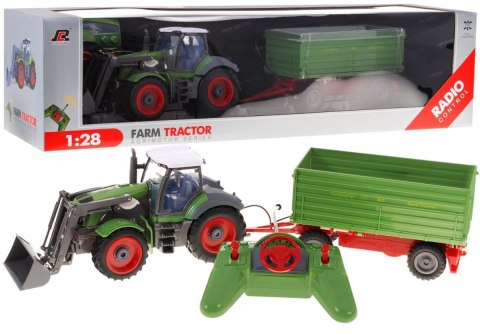 Traktor z koparką i przyczepą dla dzieci 3+ Zdalnie sterowany + Ruchome elementy Zielony Traktor z koparką i przyczepą dla dzieci 3+ Zdalnie sterowany + Ruchome elementy Zielony