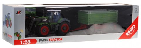 Traktor z koparką i przyczepą dla dzieci 3+ Zdalnie sterowany + Ruchome elementy Zielony Traktor z koparką i przyczepą dla dzieci 3+ Zdalnie sterowany + Ruchome elementy Zielony