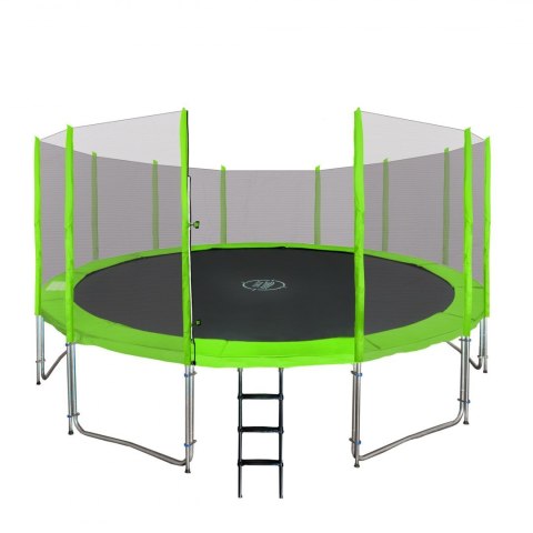 Trampolina ogrodowa SkyRamiz 487cm 16FT dla dzieci Zielony + Akcesoria Trampolina ogrodowa SkyRamiz 487cm 16FT dla dzieci Zielony + Akcesoria