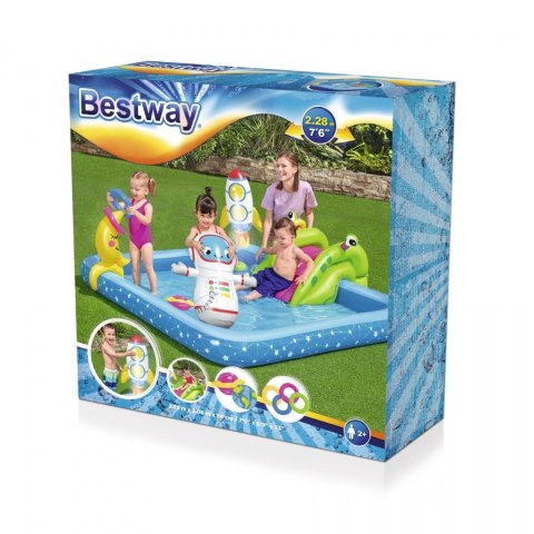 Wodny Plac zabaw Mały Astronauta 288x206x84 BESTWAY 5w1 + Zjeżdżalnia + Obręcze Wodny Plac zabaw Mały Astronauta 288x206x84 BESTWAY 5w1 + Zjeżdżalnia + Obręcze