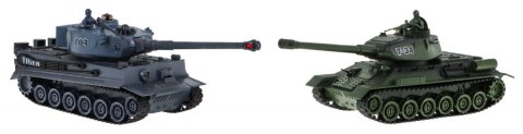Zdalnie sterowane 2 czołgi T-34 vs Tiger dla dzieci 3+ Strzelające modele + Wielka Bitwa Czołgów Zdalnie sterowane 2 czołgi T-34 vs Tiger dla dzieci 3+ Strzelające modele + Wielka Bitwa Czołgów