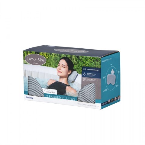 Zestaw 2 miękkich Poduszek pod głowę do Jacuzzi Lay-Z-Spa BESTWAY Zestaw 2 miękkich Poduszek pod głowę do Jacuzzi Lay-Z-Spa BESTWAY