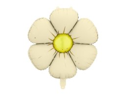 Balony foliowe do girland - Stokrotki, kremowe, 65 cm (4 szt.)