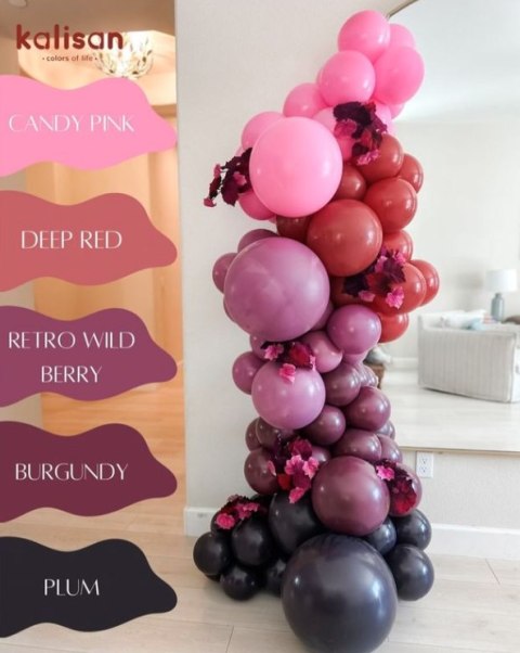 Balony lateksowe Burgundy, bordowy 45cm, 25 szt. Balony lateksowe Burgundy, bordowy 45cm, 25 szt.