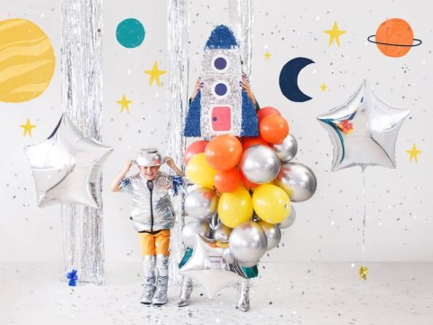 Balony lateksowe Glossy, Chrome, Srebrne, 30cm, 10 szt. Balony lateksowe Glossy, Chrome, Srebrne, 30cm, 10 szt.