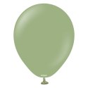 Balony lateksowe Kalisan Retro Eucalyptus, zielony 30 cm, 100 szt.