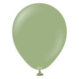 Balony lateksowe Kalisan Retro Eucalyptus, zielony 30 cm, 100 szt.