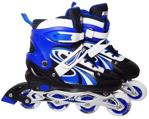 Rolki dla Dzieci Dziecięce Regulowane Niebieskie Solidne KUBISPORT r. 39-42 Rolki dla Dzieci Dziecięce Regulowane Niebieskie Solidne KUBISPORT r. 39-42