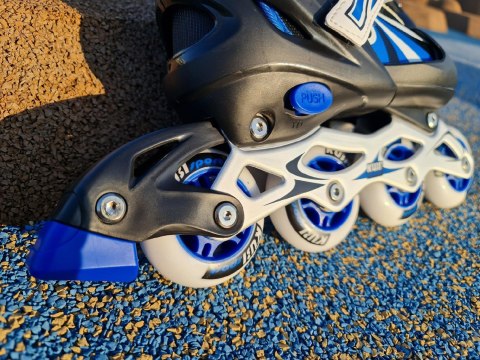 Rolki dla Dzieci Dziecięce Regulowane Niebieskie Solidne KUBISPORT r. 39-42 Rolki dla Dzieci Dziecięce Regulowane Niebieskie Solidne KUBISPORT r. 39-42