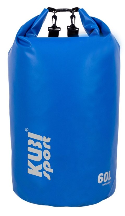 Wodoodporna Torba Worek Wodoszczelny na Łódź Kajak Niebieski KUBISPORT 60 l Wodoodporna Torba Worek Wodoszczelny na Łódź Kajak Niebieski KUBISPORT 60 l