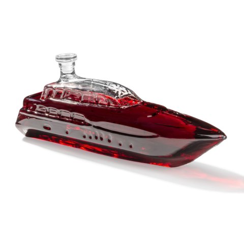 Karafka Yacht 1L - akcesoria do whisky - w kształcie luksusowego jacht -u