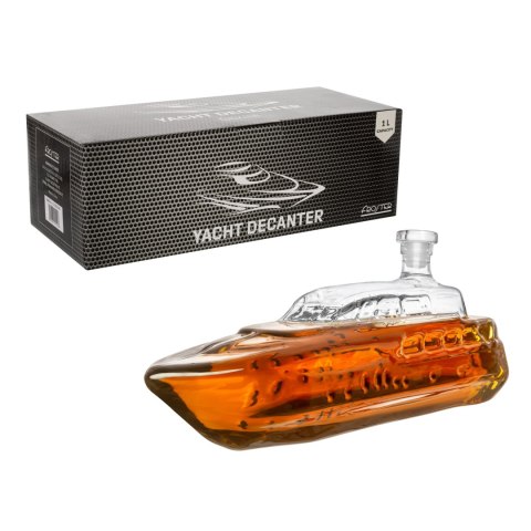 Karafka Yacht 1L - akcesoria do whisky - w kształcie luksusowego jacht -u Karafka Yacht 1L - akcesoria do whisky - w kształcie luksusowego jacht -u