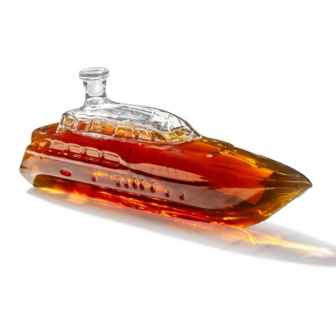 Karafka Yacht 1L - akcesoria do whisky - w kształcie luksusowego jacht -u Karafka Yacht 1L - akcesoria do whisky - w kształcie luksusowego jacht -u