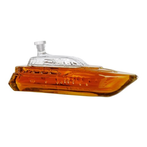 Karafka Yacht 1L - akcesoria do whisky - w kształcie luksusowego jacht -u Karafka Yacht 1L - akcesoria do whisky - w kształcie luksusowego jacht -u