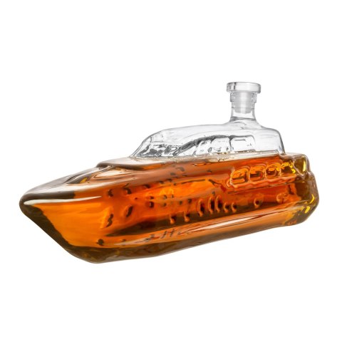 Karafka Yacht 1L - akcesoria do whisky - w kształcie luksusowego jacht -u Karafka Yacht 1L - akcesoria do whisky - w kształcie luksusowego jacht -u
