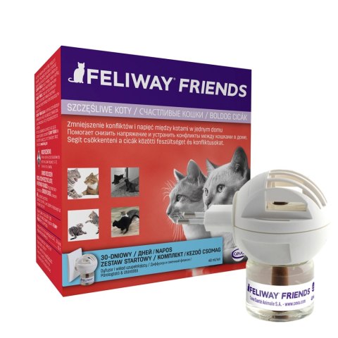 Ceva Animal Health Polska Sp. Z O.o Feliway Friends Dyfuzor 48ml + Wkład 48ml Ceva Animal Health Polska Sp. Z O.o Feliway Friends Dyfuzor 48ml + Wkład 48ml