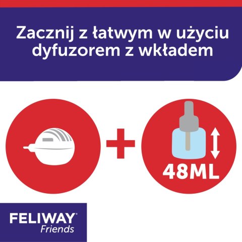 Ceva Animal Health Polska Sp. Z O.o Feliway Friends Dyfuzor 48ml + Wkład 48ml Ceva Animal Health Polska Sp. Z O.o Feliway Friends Dyfuzor 48ml + Wkład 48ml
