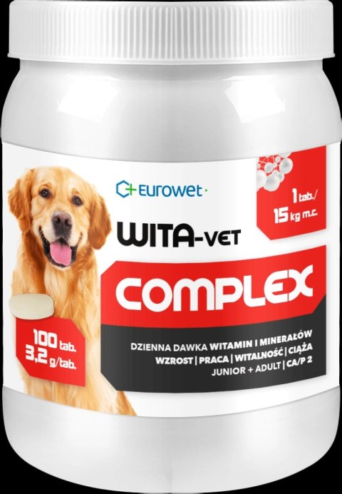 Eurowet Wita-Vet Junior + Adult 100tab Eurowet Wita-Vet Junior + Adult 100tab