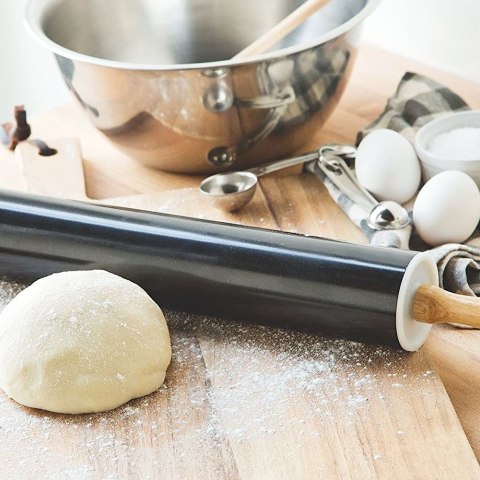 Wałek do ciasta z powłoką nieprzywierającą metalowy 46 cm Wałek do ciasta z powłoką nieprzywierającą metalowy 46 cm