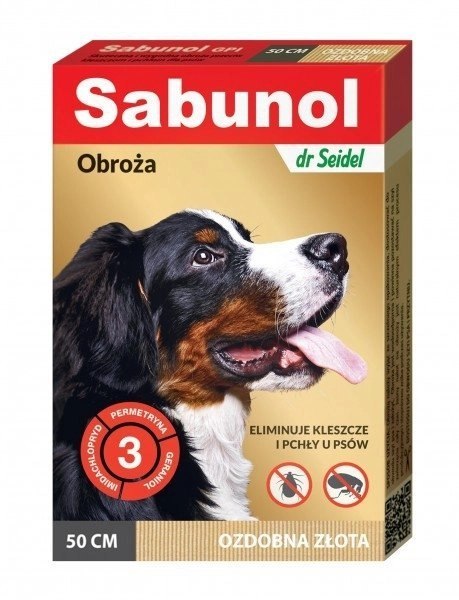 Laboratorium DermaPharm Sabunol Obroża Ozdobna Złota 50cm Laboratorium DermaPharm Sabunol Obroża Ozdobna Złota 50cm