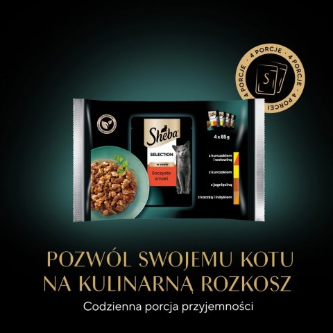 Sheba Saszetka Selection In Sauce Soczyste Smaki 4x85g Sheba Saszetka Selection In Sauce Soczyste Smaki 4x85g