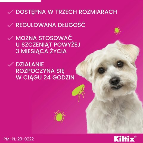 Bayer Kiltix Obroża Na Kleszcze I Pchły Dla Psa 38cm Bayer Kiltix Obroża Na Kleszcze I Pchły Dla Psa 38cm