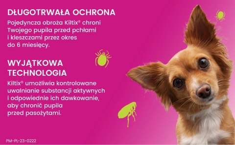 Bayer Kiltix Obroża Na Kleszcze I Pchły Dla Psa 38cm Bayer Kiltix Obroża Na Kleszcze I Pchły Dla Psa 38cm