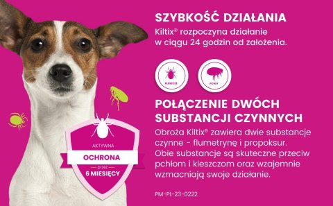Bayer Kiltix Obroża Na Kleszcze I Pchły Dla Psa 38cm Bayer Kiltix Obroża Na Kleszcze I Pchły Dla Psa 38cm