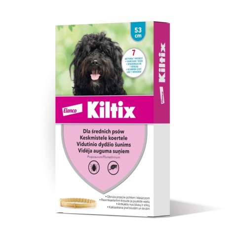 Bayer Kiltix Obroża Na Kleszcze I Pchły Dla Psa 53cm Bayer Kiltix Obroża Na Kleszcze I Pchły Dla Psa 53cm