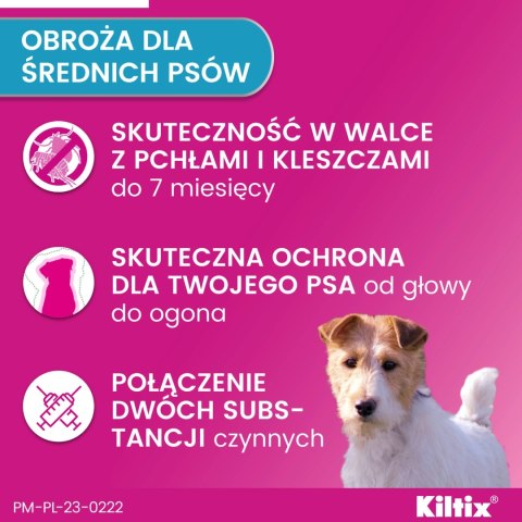 Bayer Kiltix Obroża Na Kleszcze I Pchły Dla Psa 53cm Bayer Kiltix Obroża Na Kleszcze I Pchły Dla Psa 53cm