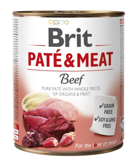 Brit Pate & Meat Z Wołowiną 800g Brit Pate & Meat Z Wołowiną 800g