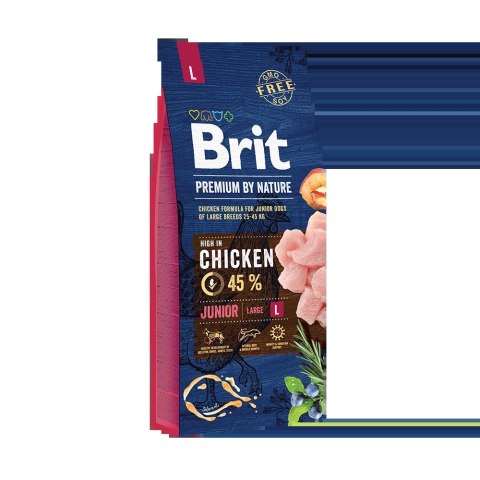 Brit Premium By Nature Junior L Z Kurczakiem 15kg Brit Premium By Nature Junior L Z Kurczakiem 15kg