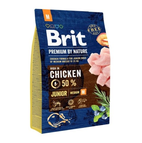 Brit Premium By Nature Junior M Z Kurczakiem 3kg Brit Premium By Nature Junior M Z Kurczakiem 3kg