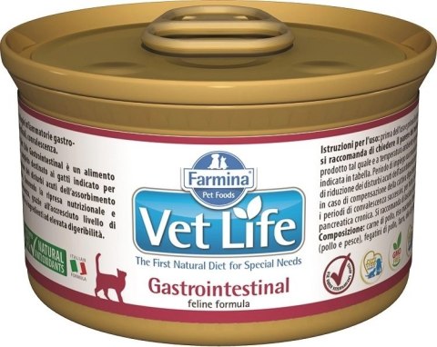 Farmina Vet Life Feline Gastrointestinal 85g Farmina Vet Life Feline Gastrointestinal 85g