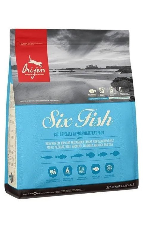 Orijen Six Fish Cat 1,8kg Orijen Six Fish Cat 1,8kg